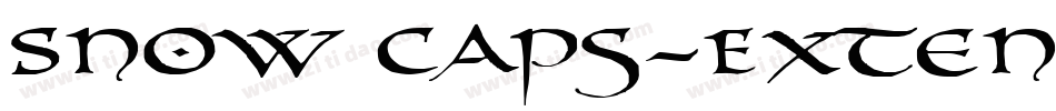 Snow Caps-Extended Italic字体转换